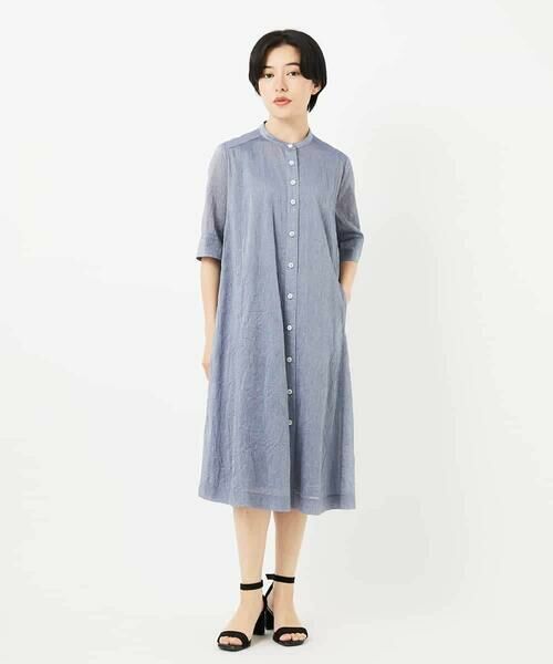 Maison de CINQ / メゾン ドゥ サンク ロング・マキシ丈ワンピース | 先染めボイルワッシャーワンピース | 詳細20