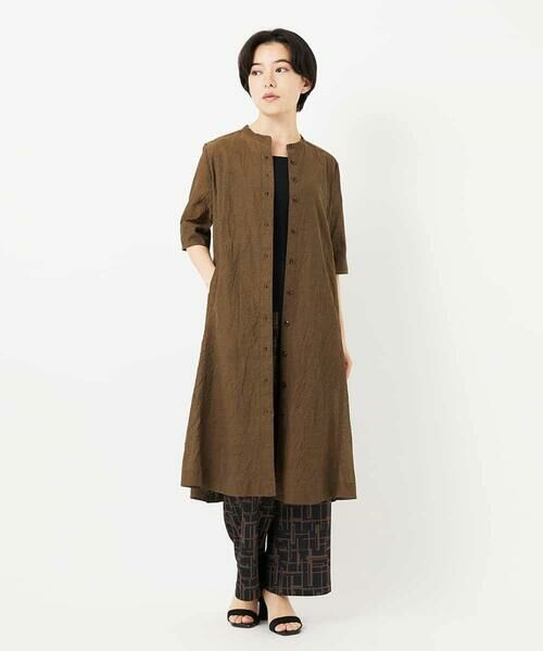 Maison de CINQ / メゾン ドゥ サンク ロング・マキシ丈ワンピース | 先染めボイルワッシャーワンピース | 詳細27