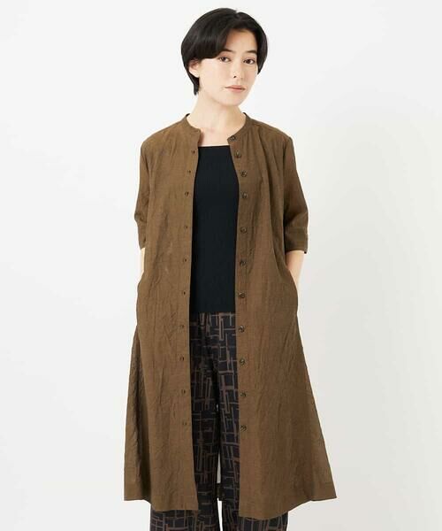 Maison de CINQ / メゾン ドゥ サンク ロング・マキシ丈ワンピース | 先染めボイルワッシャーワンピース | 詳細3