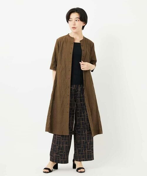 Maison de CINQ / メゾン ドゥ サンク ロング・マキシ丈ワンピース | 先染めボイルワッシャーワンピース | 詳細30