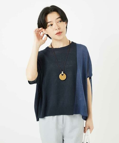 Maison de CINQ / メゾン ドゥ サンク ニット・セーター | バイカラーニットプルオーバー | 詳細2