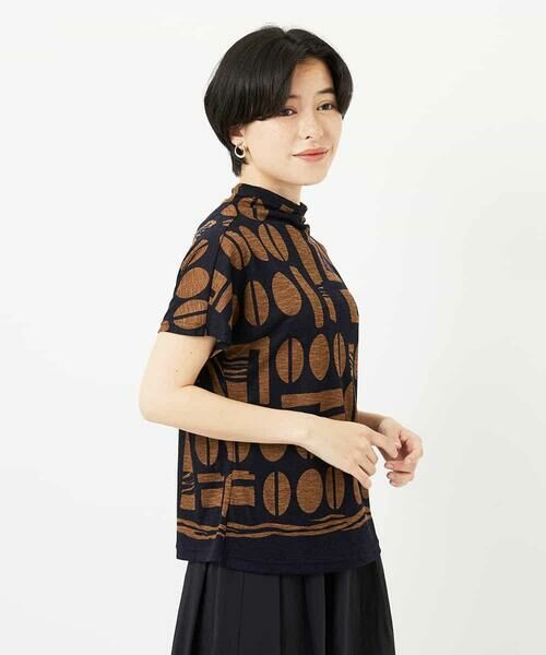 Maison de CINQ / メゾン ドゥ サンク カットソー | [日本製]コーヒービーンズプリントカットソー | 詳細2