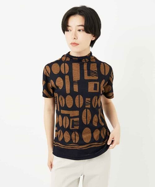 Maison de CINQ / メゾン ドゥ サンク カットソー | [日本製]コーヒービーンズプリントカットソー | 詳細4