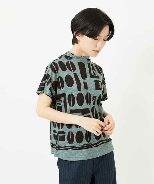 Maison de CINQ / メゾン ドゥ サンク カットソー | [日本製]コーヒービーンズプリントカットソー | 詳細5