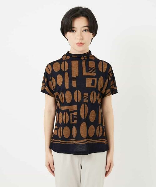 Maison de CINQ / メゾン ドゥ サンク カットソー | [日本製]コーヒービーンズプリントカットソー | 詳細7