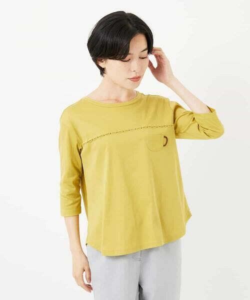 Maison de CINQ / メゾン ドゥ サンク カットソー | アンチスウェットステッチ刺繍カットソー | 詳細1