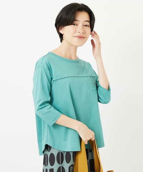 Maison de CINQ / メゾン ドゥ サンク カットソー | アンチスウェットステッチ刺繍カットソー | 詳細4