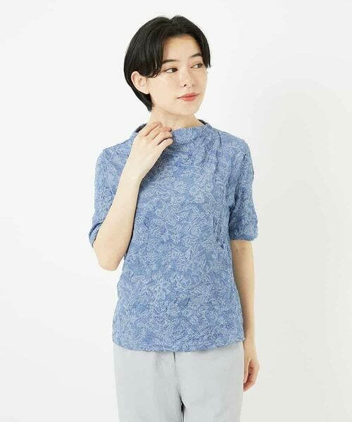 Maison de CINQ / メゾン ドゥ サンク カットソー | フラワージャガードジャージカットソー | 詳細1