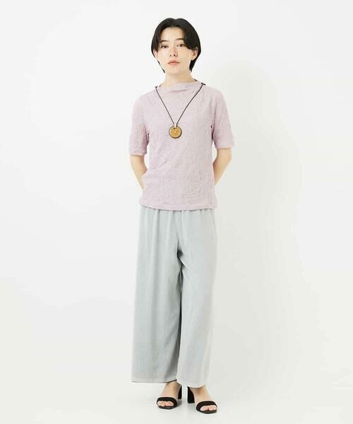 Maison de CINQ / メゾン ドゥ サンク カットソー | フラワージャガードジャージカットソー | 詳細19