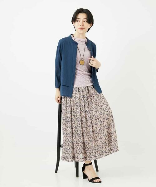 Maison de CINQ / メゾン ドゥ サンク カットソー | フラワージャガードジャージカットソー | 詳細23