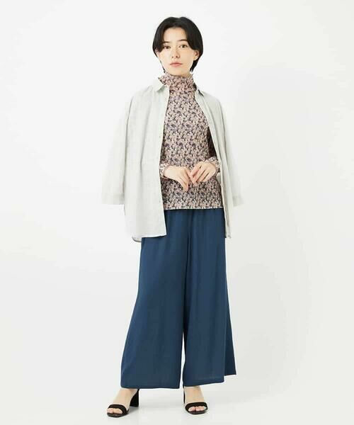 Maison de CINQ / メゾン ドゥ サンク カットソー | ぼかしフラワーハイネックプルオーバー | 詳細12