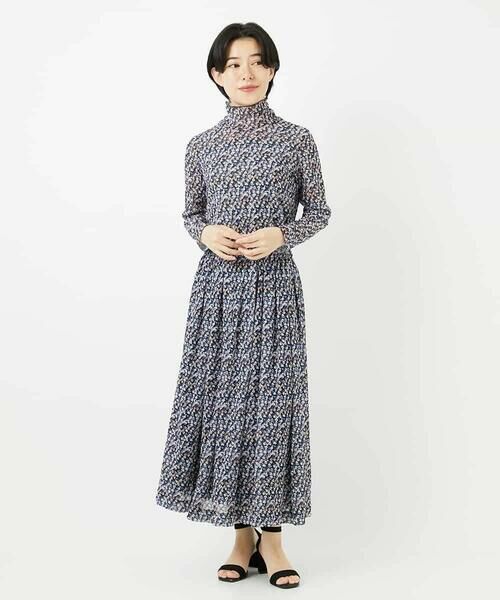 Maison de CINQ / メゾン ドゥ サンク カットソー | ぼかしフラワーハイネックプルオーバー | 詳細15