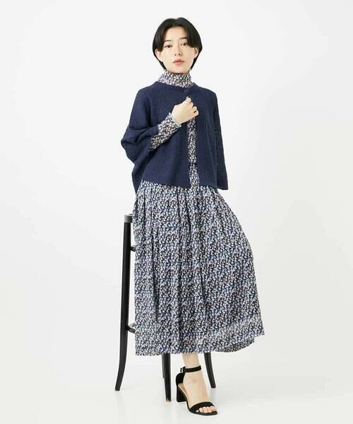 Maison de CINQ / メゾン ドゥ サンク カットソー | ぼかしフラワーハイネックプルオーバー | 詳細19