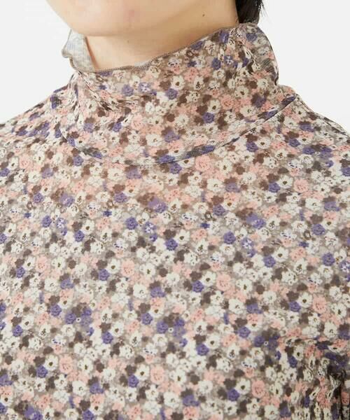 Maison de CINQ / メゾン ドゥ サンク カットソー | ぼかしフラワーハイネックプルオーバー | 詳細7