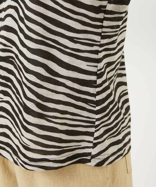 Maison de CINQ / メゾン ドゥ サンク カットソー | [日本製]ラミー天竺ゼブラプリントカットソー | 詳細10