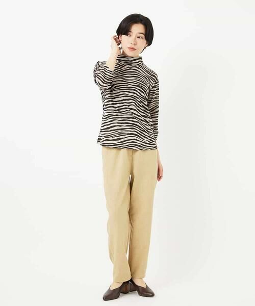 Maison de CINQ / メゾン ドゥ サンク カットソー | [日本製]ラミー天竺ゼブラプリントカットソー | 詳細15