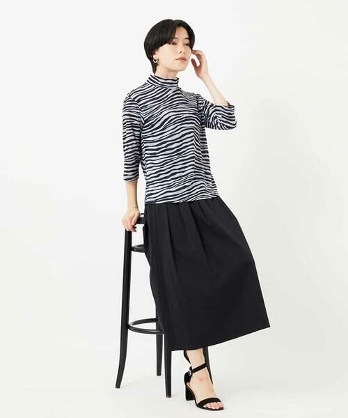 Maison de CINQ / メゾン ドゥ サンク カットソー | [日本製]ラミー天竺ゼブラプリントカットソー | 詳細19