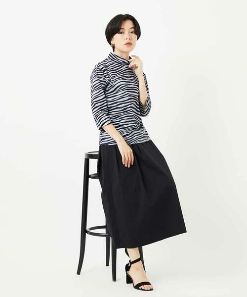 Maison de CINQ / メゾン ドゥ サンク カットソー | [日本製]ラミー天竺ゼブラプリントカットソー | 詳細20