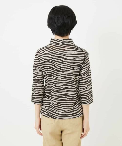 Maison de CINQ / メゾン ドゥ サンク カットソー | [日本製]ラミー天竺ゼブラプリントカットソー | 詳細7