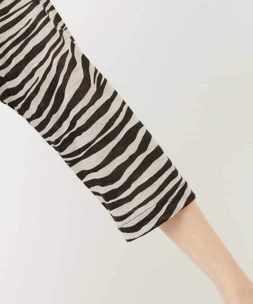 Maison de CINQ / メゾン ドゥ サンク カットソー | [日本製]ラミー天竺ゼブラプリントカットソー | 詳細9