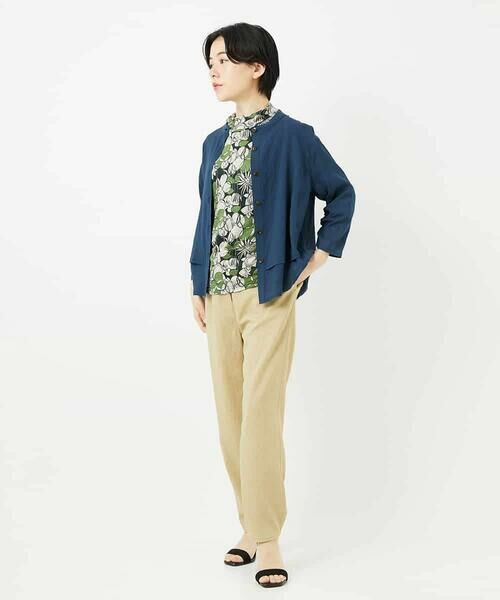 Maison de CINQ / メゾン ドゥ サンク カットソー | リネン天竺ラインフラワープリントプルオーバー | 詳細13