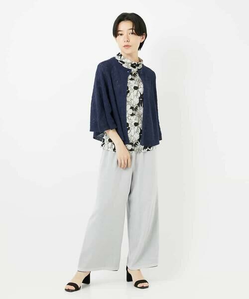 Maison de CINQ / メゾン ドゥ サンク カットソー | リネン天竺ラインフラワープリントプルオーバー | 詳細15