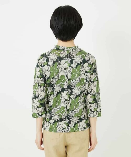 Maison de CINQ / メゾン ドゥ サンク カットソー | リネン天竺ラインフラワープリントプルオーバー | 詳細6