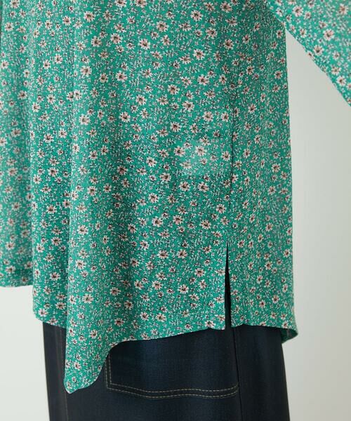 Maison de CINQ / メゾン ドゥ サンク カットソー | 小付きフラワープリントアシンメトリーデザインプルオーバー | 詳細11