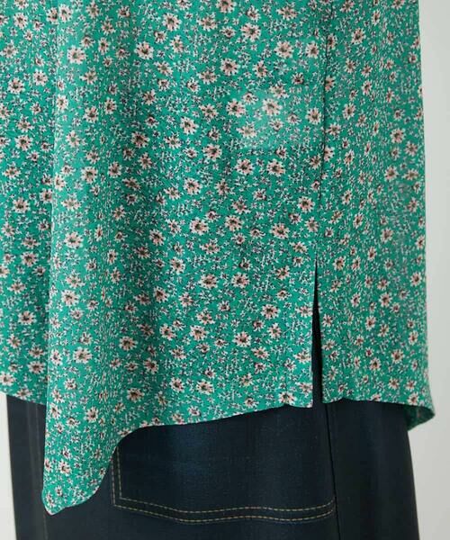 Maison de CINQ / メゾン ドゥ サンク カットソー | 小付きフラワープリントアシンメトリーデザインプルオーバー | 詳細13