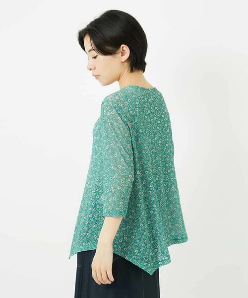 Maison de CINQ / メゾン ドゥ サンク カットソー | 小付きフラワープリントアシンメトリーデザインプルオーバー | 詳細5