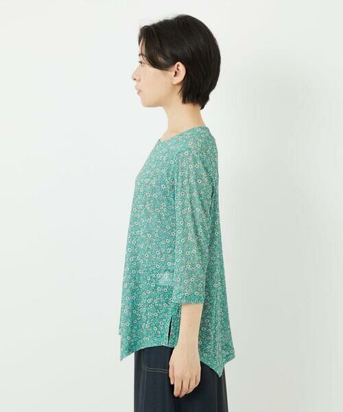 Maison de CINQ / メゾン ドゥ サンク カットソー | 小付きフラワープリントアシンメトリーデザインプルオーバー | 詳細7