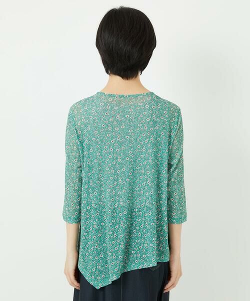 Maison de CINQ / メゾン ドゥ サンク カットソー | 小付きフラワープリントアシンメトリーデザインプルオーバー | 詳細8