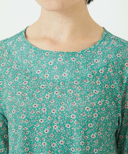 Maison de CINQ / メゾン ドゥ サンク カットソー | 小付きフラワープリントアシンメトリーデザインプルオーバー | 詳細9