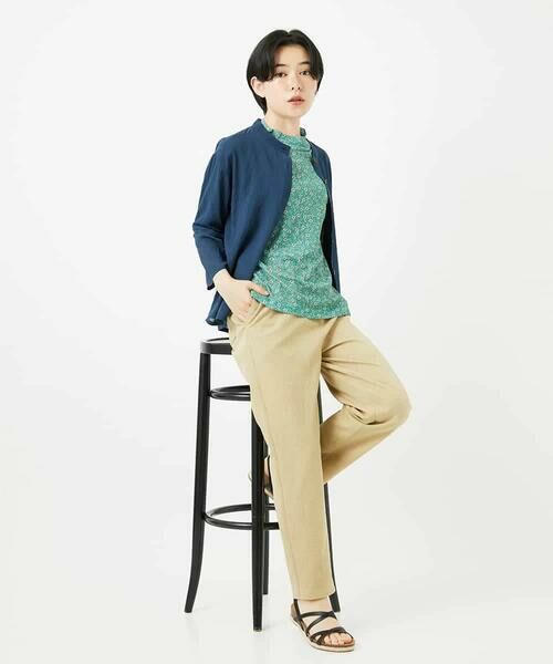 Maison de CINQ / メゾン ドゥ サンク カットソー | 小付きフラワープリントハイネックプルオーバー | 詳細13