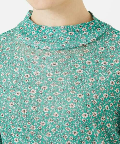 Maison de CINQ / メゾン ドゥ サンク カットソー | 小付きフラワープリントハイネックプルオーバー | 詳細6