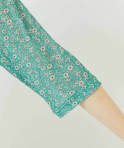 Maison de CINQ / メゾン ドゥ サンク カットソー | 小付きフラワープリントハイネックプルオーバー | 詳細7