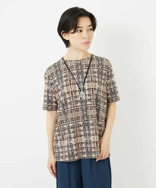 Maison de CINQ / メゾン ドゥ サンク カットソー | ジオメトリックプリントカットソープルオーバー | 詳細1