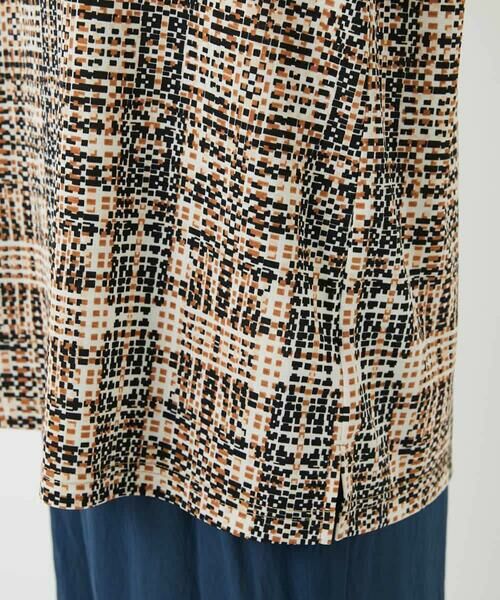Maison de CINQ / メゾン ドゥ サンク カットソー | ジオメトリックプリントカットソープルオーバー | 詳細8