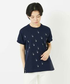 Maison de CINQ / メゾン ドゥ サンク カットソー | コットン天竺しずくプリントカットソープルオーバー