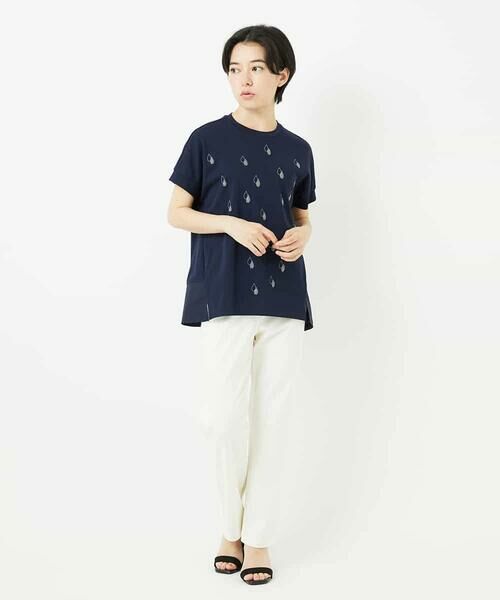 Maison de CINQ / メゾン ドゥ サンク カットソー | コットン天竺しずくプリントカットソープルオーバー | 詳細14