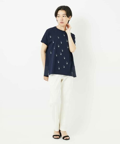 Maison de CINQ / メゾン ドゥ サンク カットソー | コットン天竺しずくプリントカットソープルオーバー | 詳細15