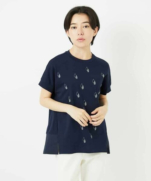 Maison de CINQ / メゾン ドゥ サンク カットソー | コットン天竺しずくプリントカットソープルオーバー | 詳細2