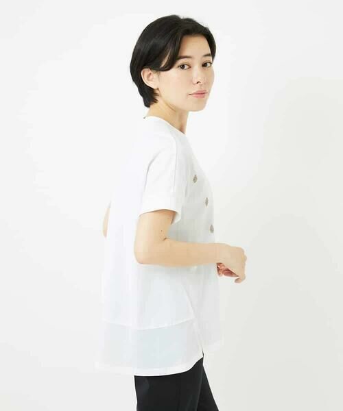 Maison de CINQ / メゾン ドゥ サンク カットソー | コットン天竺しずくプリントカットソープルオーバー | 詳細4