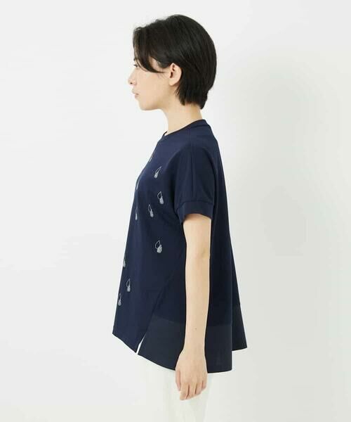 Maison de CINQ / メゾン ドゥ サンク カットソー | コットン天竺しずくプリントカットソープルオーバー | 詳細6