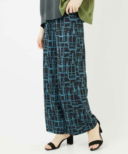 Maison de CINQ / メゾン ドゥ サンク その他パンツ | [リバーシブル]デジタル幾何デニムプリントパンツ | 詳細1