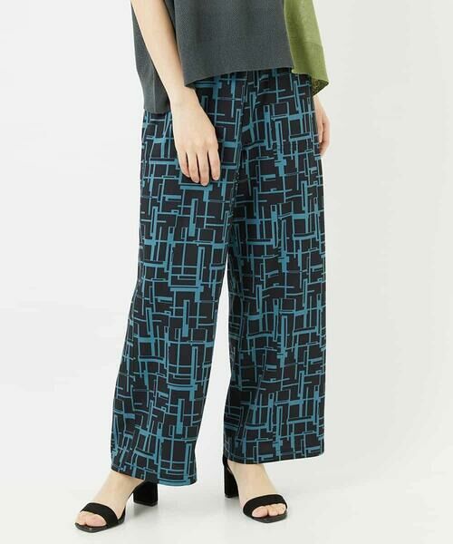 Maison de CINQ / メゾン ドゥ サンク その他パンツ | [リバーシブル]デジタル幾何デニムプリントパンツ | 詳細2