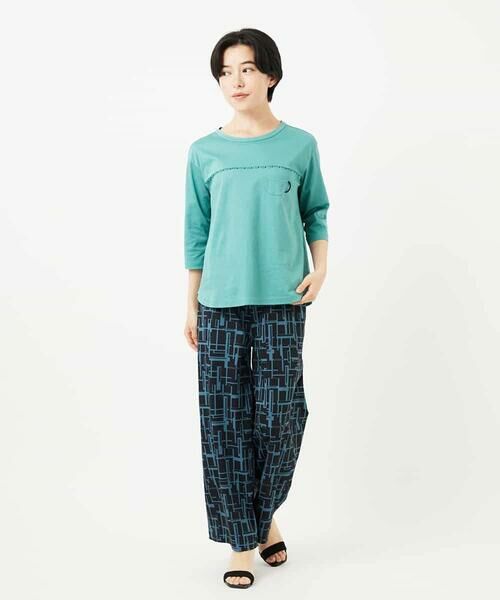 Maison de CINQ / メゾン ドゥ サンク その他パンツ | [リバーシブル]デジタル幾何デニムプリントパンツ | 詳細22