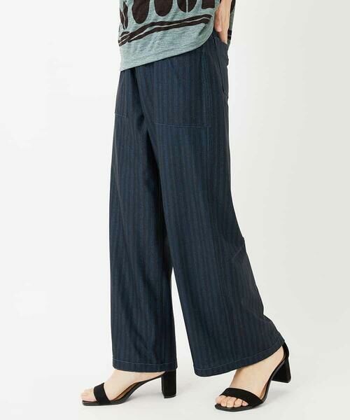 Maison de CINQ / メゾン ドゥ サンク その他パンツ | [リバーシブル]デジタル幾何デニムプリントパンツ | 詳細3