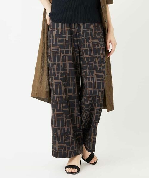 Maison de CINQ / メゾン ドゥ サンク その他パンツ | [リバーシブル]デジタル幾何デニムプリントパンツ | 詳細5