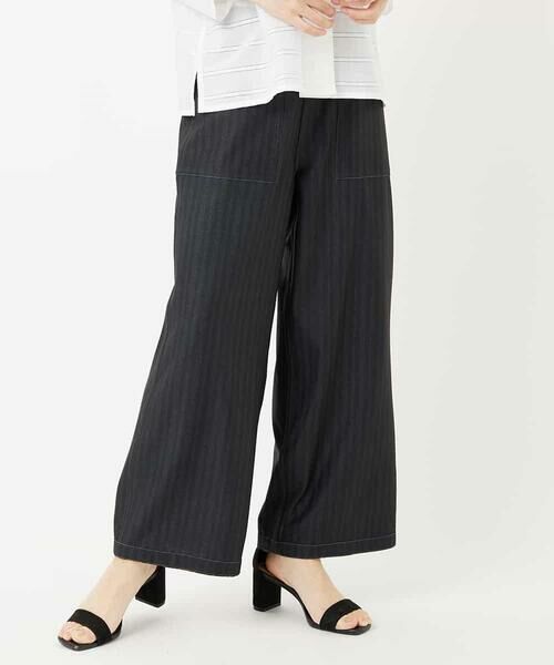 Maison de CINQ / メゾン ドゥ サンク その他パンツ | [リバーシブル]デジタル幾何デニムプリントパンツ | 詳細6